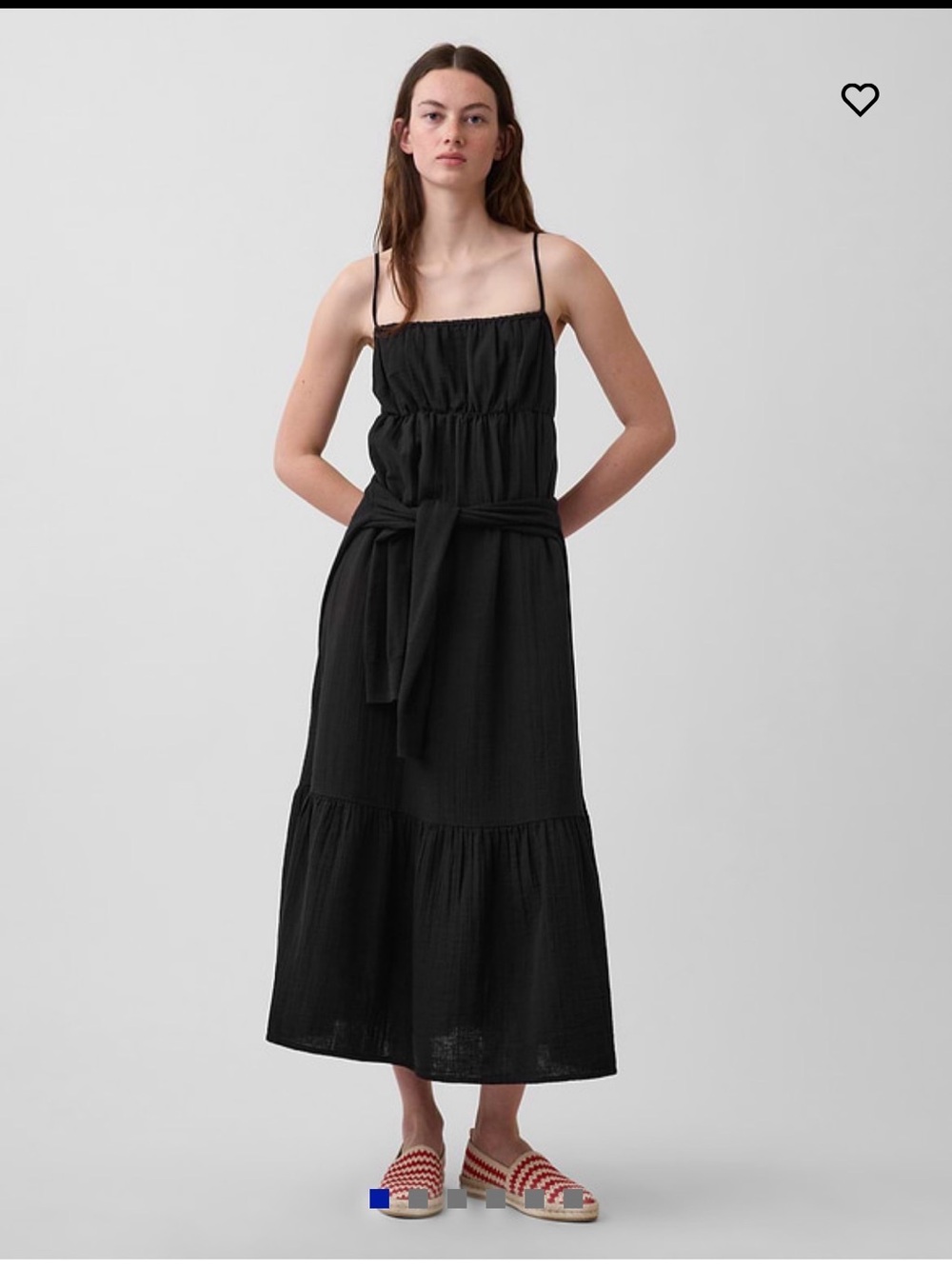 Gap Cotton Gauze Tiered Empire Waist Dress